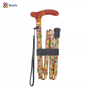 FABRIC-WRAPPED Fritz Walking stick MULTI FLORAL