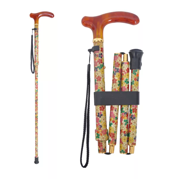 FABRIC-WRAPPED Fritz Walking stick MULTI FLORAL supplier