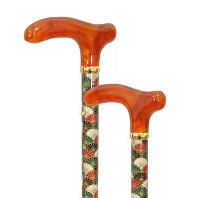 Fabric-Wrapped Fashion Elegance Derby Cane