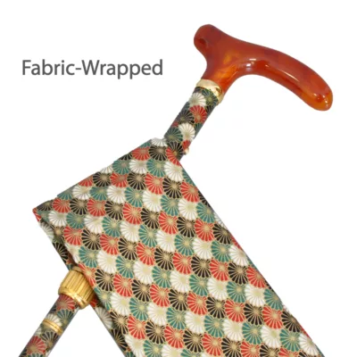 Luxury Fabric-Wrapped Fritz Walking stick