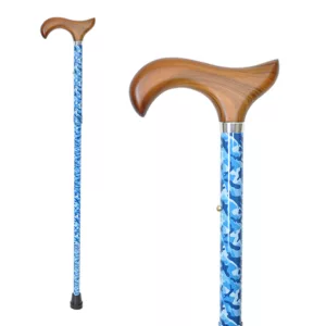 Folding Walking Stick Blue manufacturer