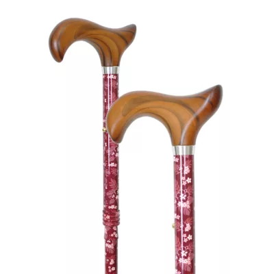 Height Adjustable Folding Cane with Derby Handle supplier