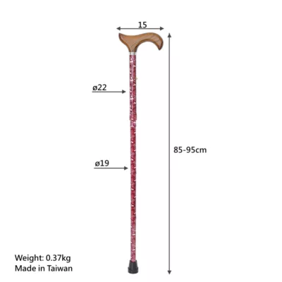 Height Adjustable Folding Cane with Derby Handle factory