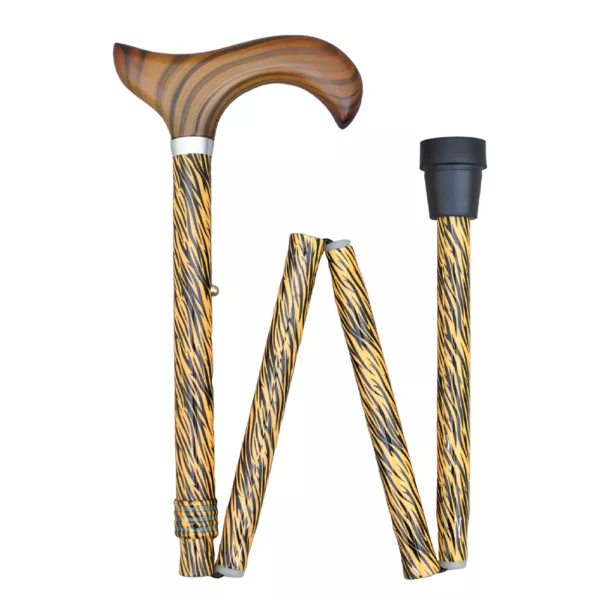 Animal Print Folding Walking Stick