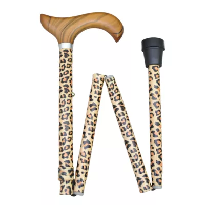 Golden Leopard Derby Walking Cane supplier