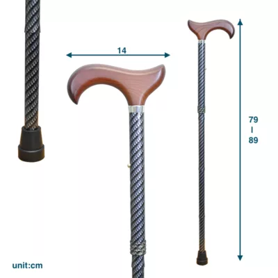 elderly walking stick Convenient Height Adjustable Folding Walking Stick Cane