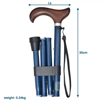 Durable Height Adjustable Folding Cane / Walking Stick Taiwan supplier