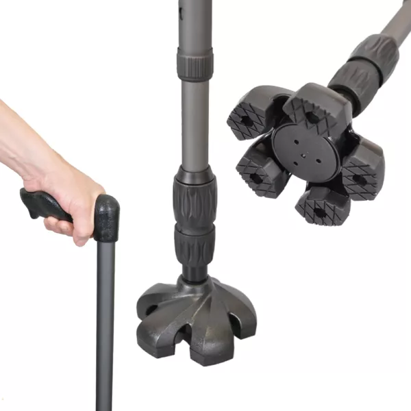 Spring-loaded Retractable Walking Stick supplier with Shock Absorber