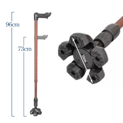 Spring-loaded Retractable Walking Stick