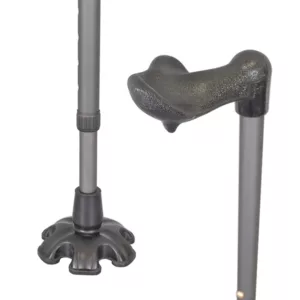 Cane Tip with 6 Support Rubber Foot for Walking Stick 3/4 Inch Shaft, Self-Stand