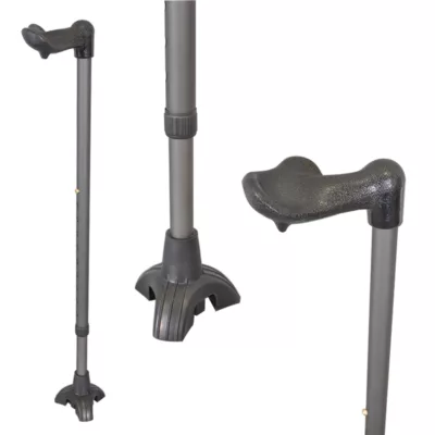 Safety Freestanding Walking Stick with Ergonomic Handgrip factory