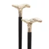 Brass Alligator Handle Walking Cane with Black shaft supplier