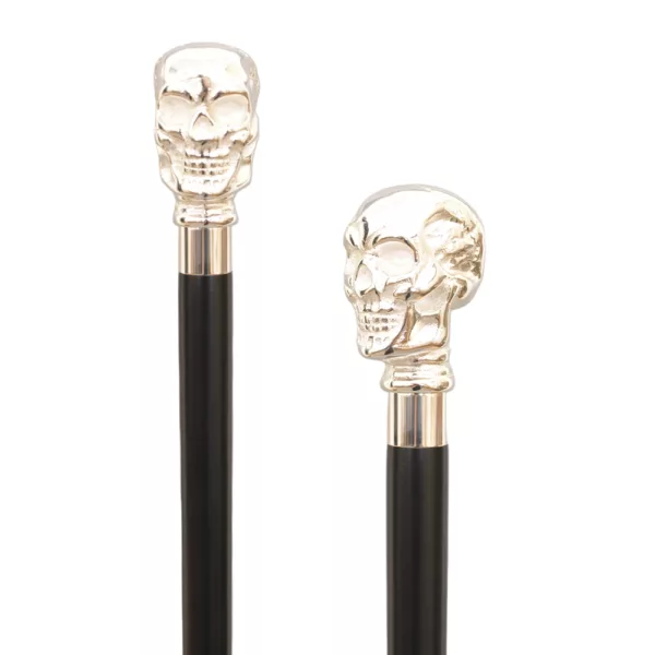 Brass Skull Handle Walking Cane supplier