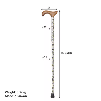 Fashion Derby Adjustable Walking Stick Snow Leopard Taiwan manufacturer