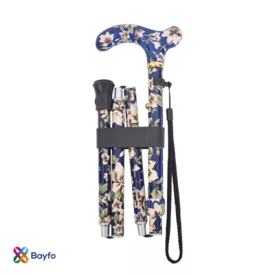 Fashionable Folding Patterned Walking Stick