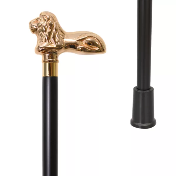 Fashionable Stylish Wooden Lion Cane