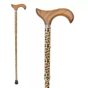 Golden Leopard Derby Walking Cane manufacturer