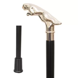 Luxury Silver Jaguar Handle Walking Cane MANUFACTURER