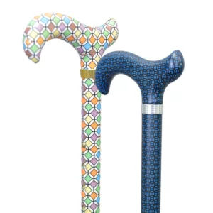 Patterned Handle Walking Canes