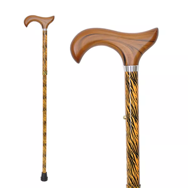 Tiger Animal Print Folding Walking Stick manufacturer