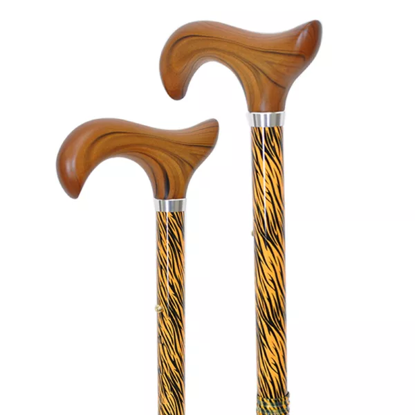 Tiger Animal Print Folding Walking Stick supplier