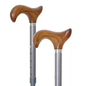 Safety Grey Plaid Pattern Foldable Telecopic Cane supplier