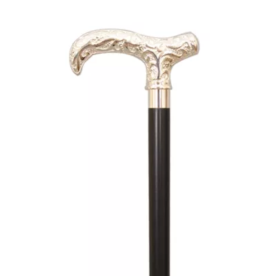 Silver Derby Handle Wood Walking Stick supplier