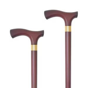 Solid Fritz Wood Walking Cane Matte Bronze supplier