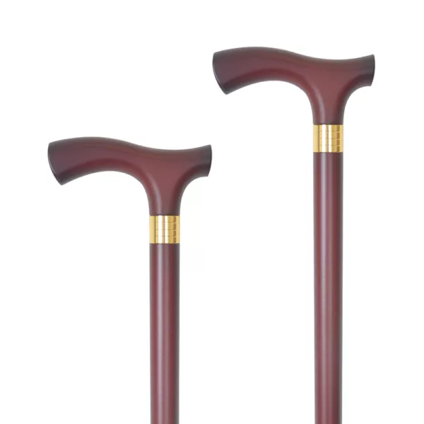 Solid Fritz Wood Walking Cane Matte Bronze supplier